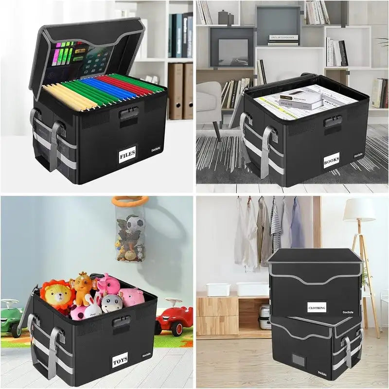 Fireproof Waterproof Document File Storage Box with Combination Lock