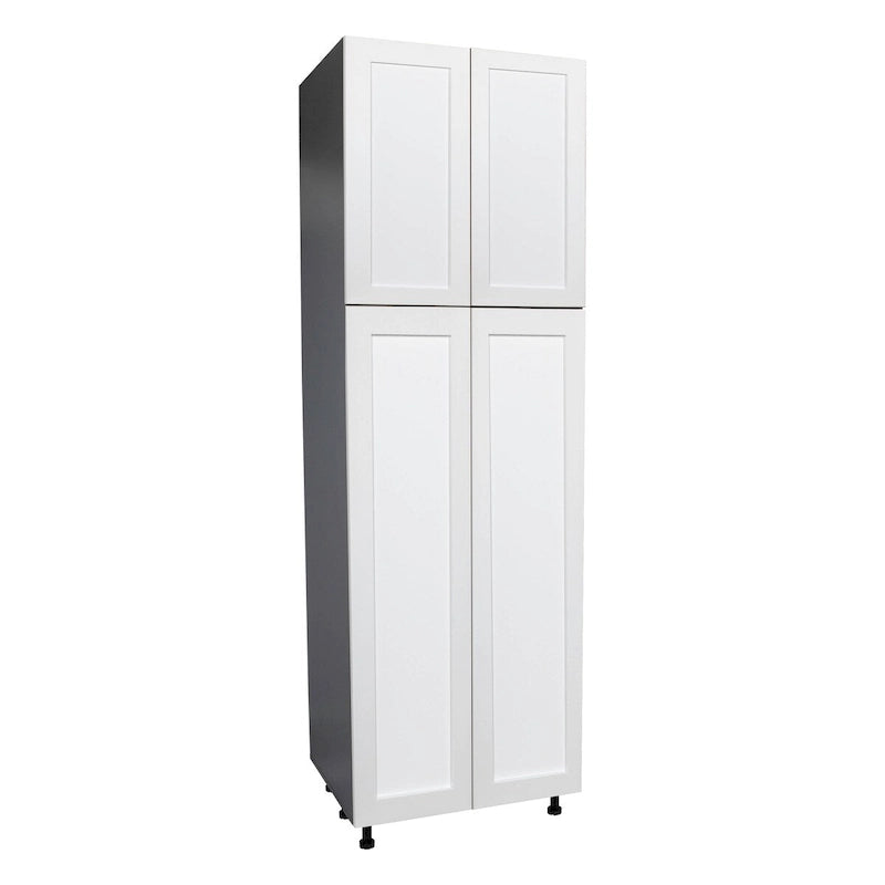 Four-Door Tall Pantry Storage Cabinet with Adjustable Shelves Multi-Color