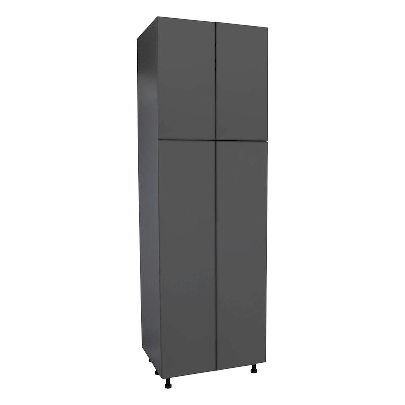 Meuble de rangement haut de cuisine à quatre portes avec étagères réglables multicolore
