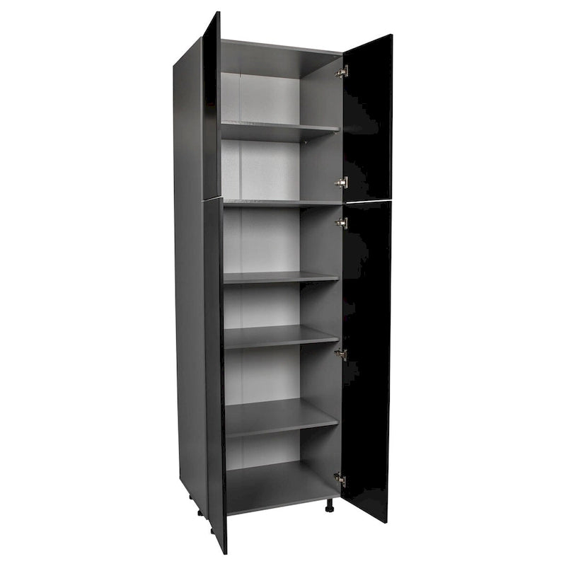 Four-Door Tall Pantry Storage Cabinet with Adjustable Shelves Multi-Color