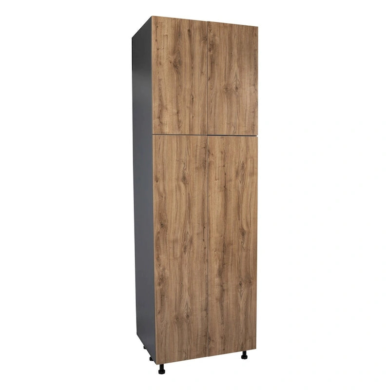 Four-Door Tall Pantry Storage Cabinet with Adjustable Shelves Multi-Color