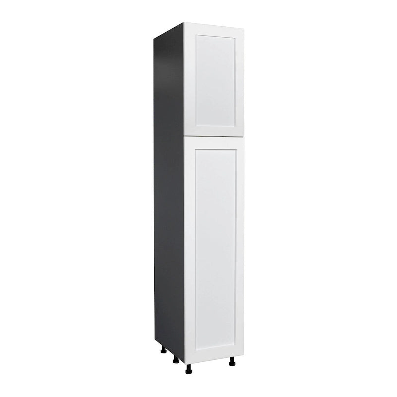 Meuble de rangement haut à double porte avec étagères réglables multicolore