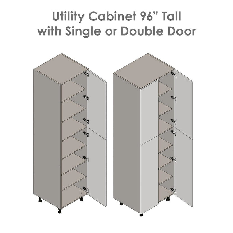 Tall Double Door Storage Cabinet with Adjustable Shelves Multi-Color