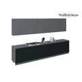 Modern Matte Black Gray Kitchen Cabinet Wall Base Unit