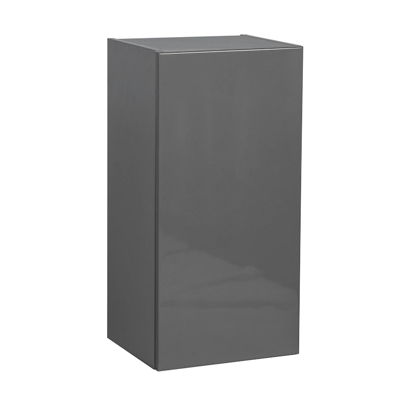 Meuble Haut de Cuisine à Porte Unique Blanc Cassé Gris Multi-couleur Rangement