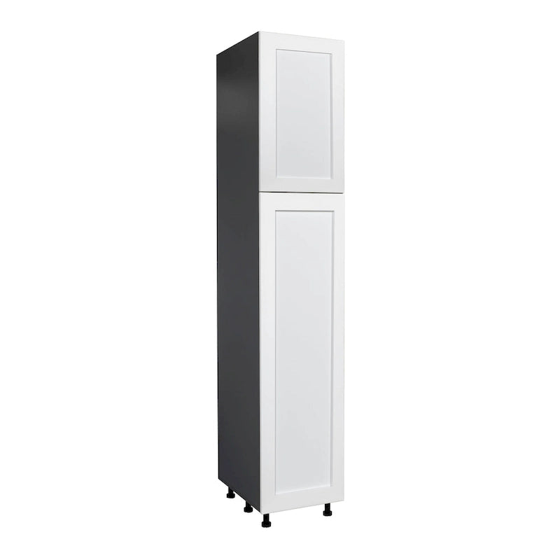 Tall Double Door Storage Cabinet with Adjustable Shelves Soft Close Hinges
