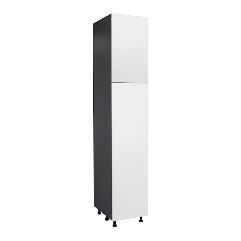 Tall Double Door Storage Cabinet with Adjustable Shelves Soft Close Hinges