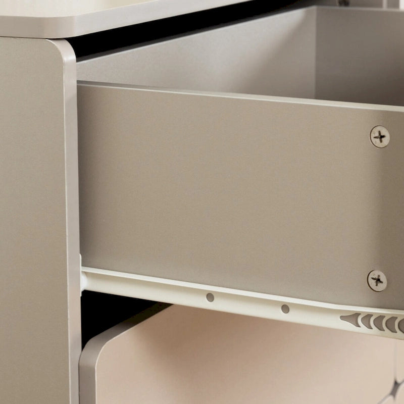 6-Drawer Wood Dresser Sideboard Storage Cabinet Brown Grey