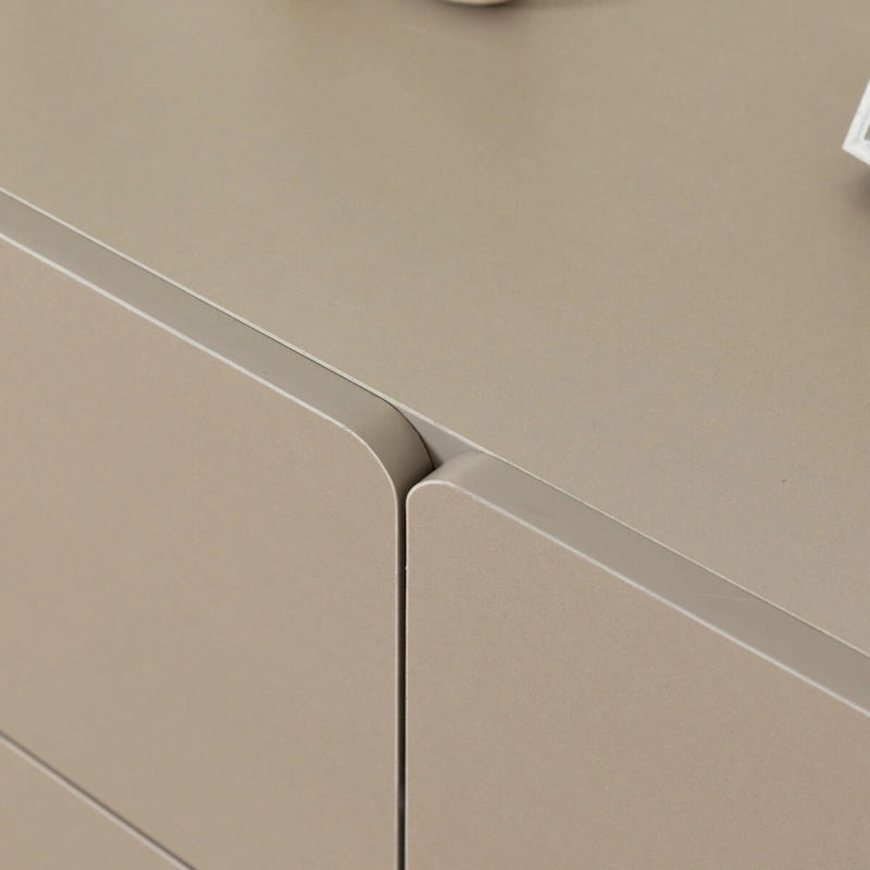 6-Drawer Wood Dresser Sideboard Storage Cabinet Brown Grey