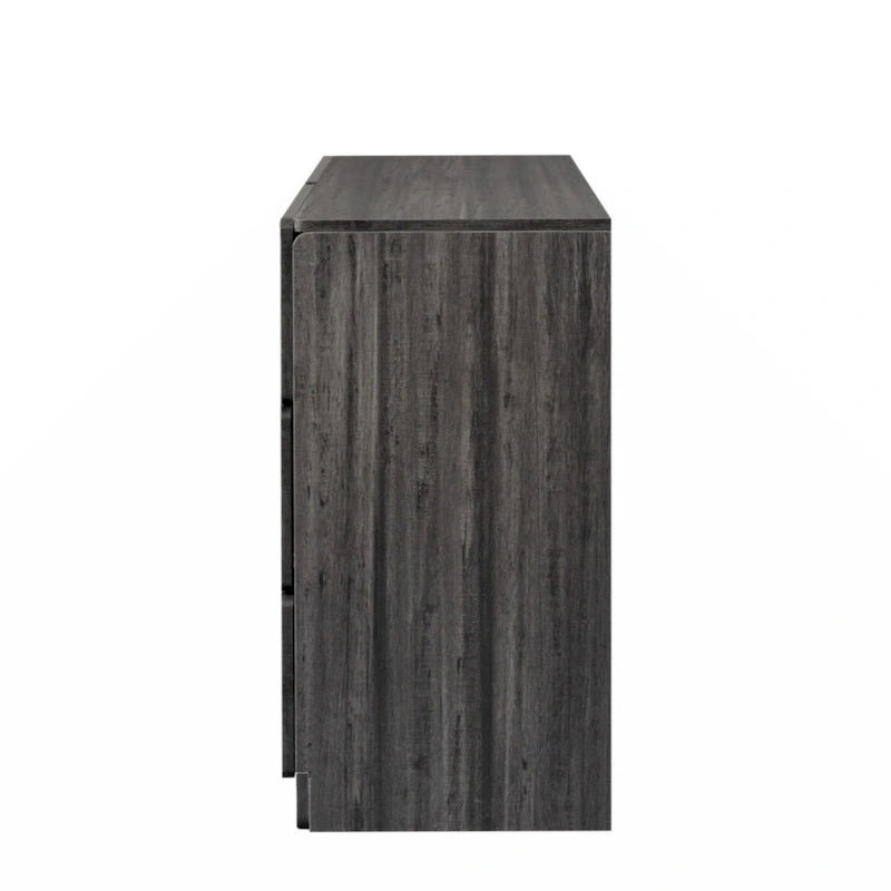6-Drawer Wood Dresser Sideboard Storage Cabinet Brown Grey
