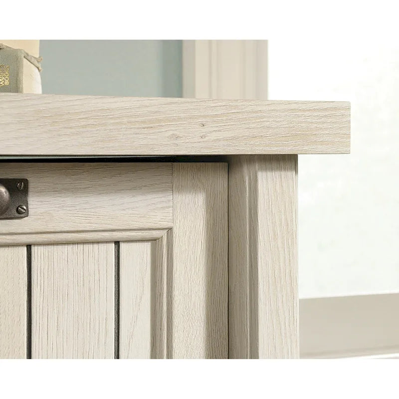 2-Drawer Lateral File Cabinet with Lock Slat-Front Chalked White