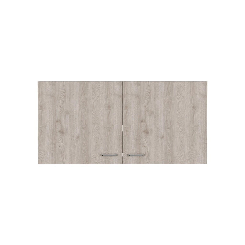 Wall Mounted Double Door Cabinet with Internal Shelf White Finish