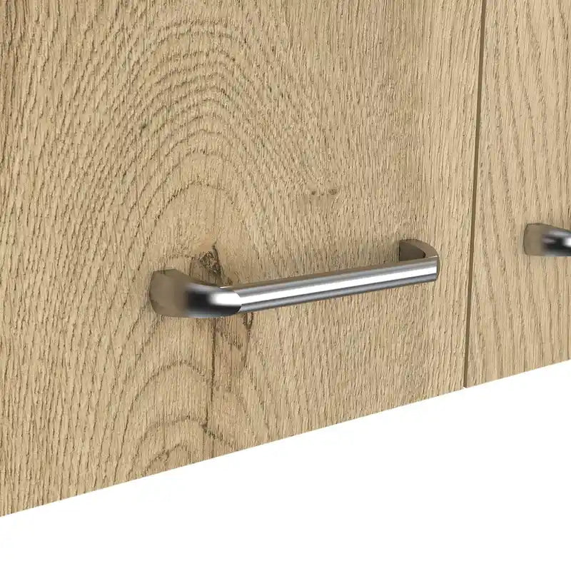 Wall Mounted Double Door Cabinet with Internal Shelf White Finish