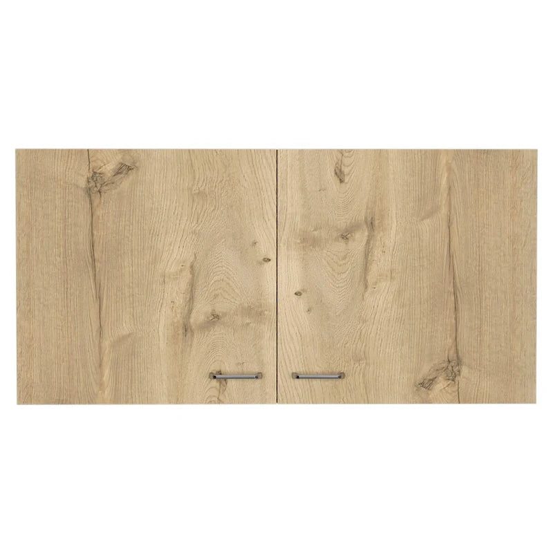 Wall Mounted Double Door Cabinet with Internal Shelf White Finish