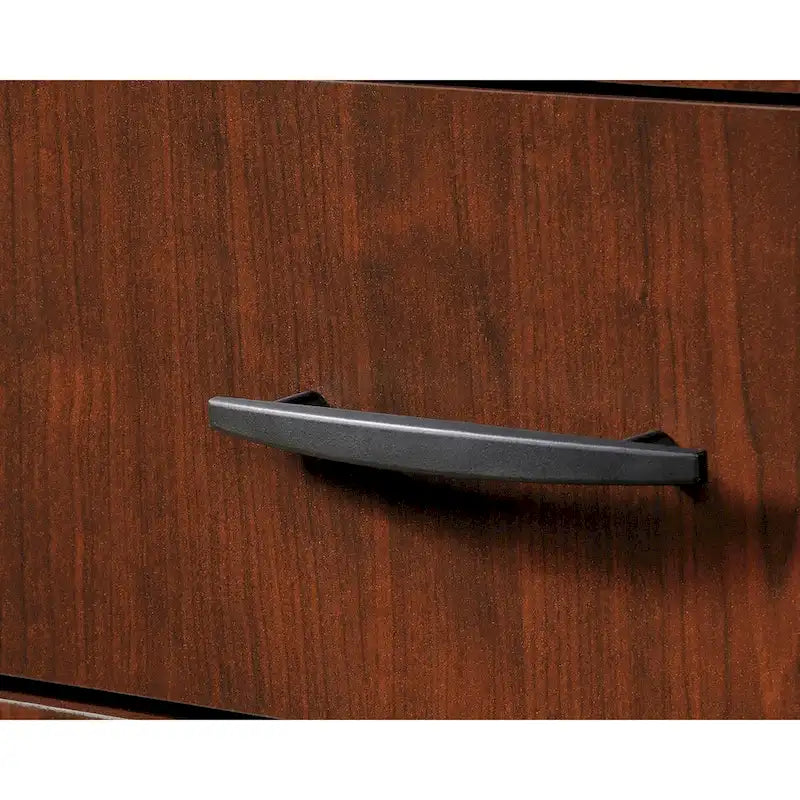 3-Drawer File Cabinet with Lock Classic Cherry Soft Black