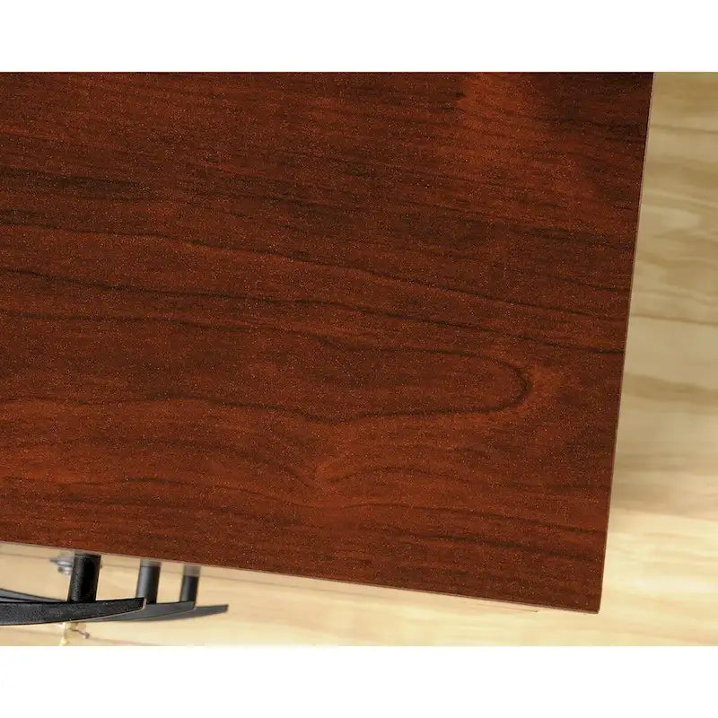 3-Drawer File Cabinet with Lock Classic Cherry Soft Black