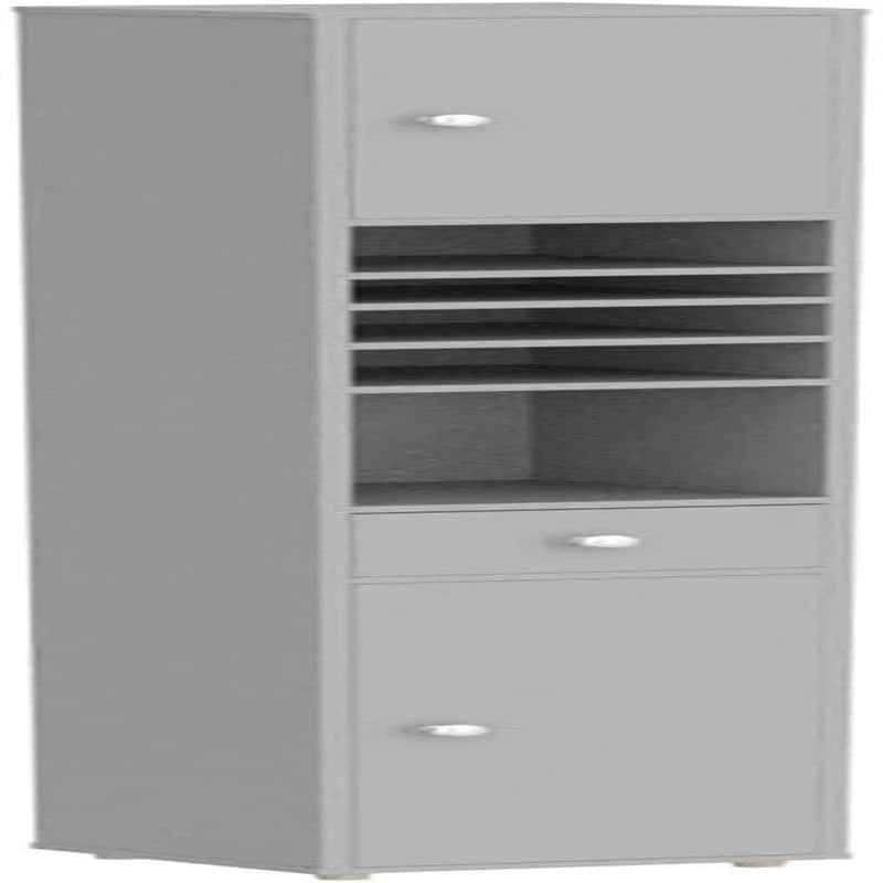 Tall Bathroom Storage Cabinet with Drawer and Adjustable Shelves, Black